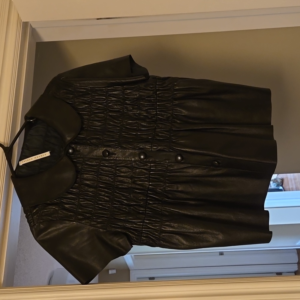 Leather top...so soft so adorable